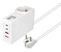 Reglelta de alimentación Schuko 1E:2S + 2USB-C+2 USB-A 65W
