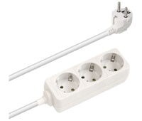 Regleta alimentación Schuko con cable, sin interruptor 1E:3S