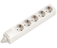 Regleta alimentación Schuko sin cable, sin interruptor 1E:5S