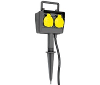 Regleta red 1E:4S para jardín exterior IP44 HO7RN-F