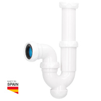 Sifon curvo extensible salida Ø40mm reductora Ø32mm