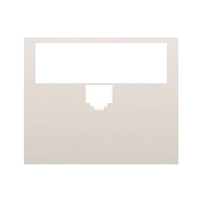 Tapa con portaetiquetas para conector RJ11/RJ45 Iris BJC - color blanco
