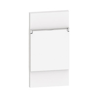 Tapa frontal para base de corriente schuko 2P+T con tapa 2 módulos blanco Living Now Bticino