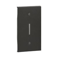 Tecla para pulsador doble persianas interblocados instalación vertical 2 módulos dark Living Now Bticino