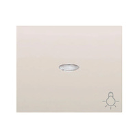 Tecla pulsador con difusor simbolo luz Iris BJC - color blanco
