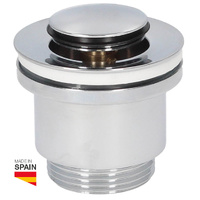 Valvula de desagüe para lavabo clic-clac tapon Ø37mm Cromo