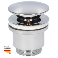 Valvula de desagüe para lavabo clic-clac tapon Ø63,5mm Cromo