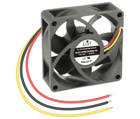 Ventilador 12Vcc 70X70X25mm, Cojinete, 3 cables