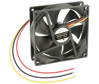 Ventilador 24Vcc 92X92X25mm, Cojinete, 3 cables