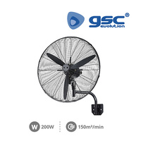 Ventilador de pared Thuwa Ø71cm 200W Negro