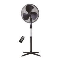 Ventilador de pie Khela con mando Ø43cm 45W Negro