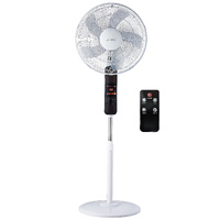 Ventilador de pie Tehri con mando y temporizador Ø43cm 30W motor DC Blanco