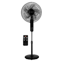 Ventilador de pie Tehri con mando y temporizador Ø43cm 30W motor DC Negro