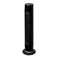 Ventilador de torre Nandi con mando 45W Negro