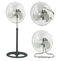Ventilador metálico Sassela 3 en 1 (sobremesa, pared y pie) Ø50cm 70W