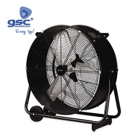 Ventilador metálico de suelo Bampa Ø70cm 250W Negro