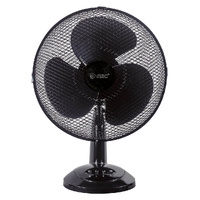 Ventilador sobremesa Lindi Ø34cm 40W Negro