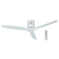 Ventilador techo Mucari con mando Ø132 3 aspas DC Blanco