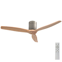 Ventilador techo Mucari con mando Ø132 3 aspas DC Níquel