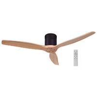 Ventilador techo Mucari con mando Ø132 3 aspas DC Negro