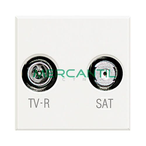 base de tv-r-sat-axolute bticino HD4217M2P14 Toma de tv. Base Intermedia TV/R-SAT 2 Mod BTICINO
