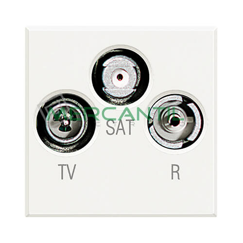 bticino base unica tv rd sat axolute-HD4210M2D-1 Base Unica Inductiva Blindada de TV/RD/SAT BTICINO