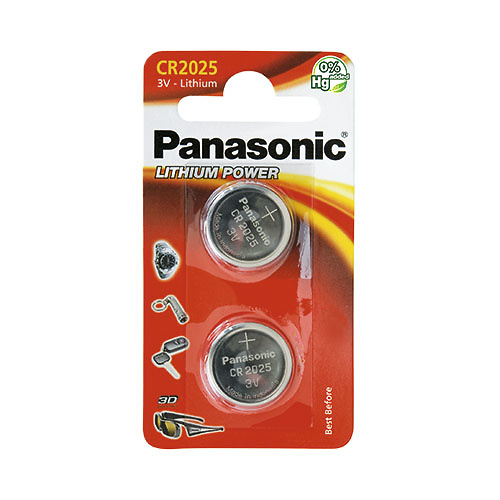 Blíster 2 pilas botón de litio C2025 3V 165mAh Power Your Day Panasonic