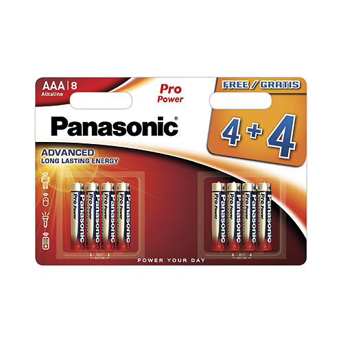 Blíster 4 pilas alcalinas AAA/LR03 Pro Power Panasonic