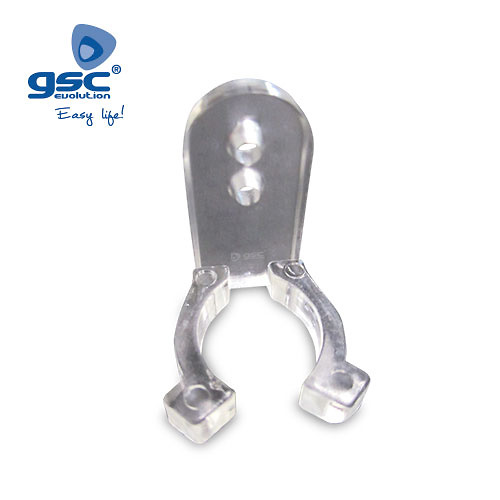 Garsaco Bolsa 10 clips sujección para tubo flexible Garsaco Clip de sujección Para tubo LED luminoso flexible. 10 unidades