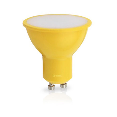 Bombilla dicroica decorativa LED 4W GU10 SMD amarillo GSC 
