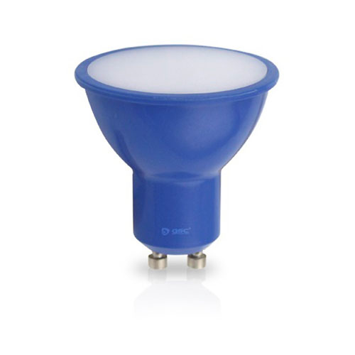 Bombilla dicroica decorativa LED 4W GU10 SMD azul GSC 