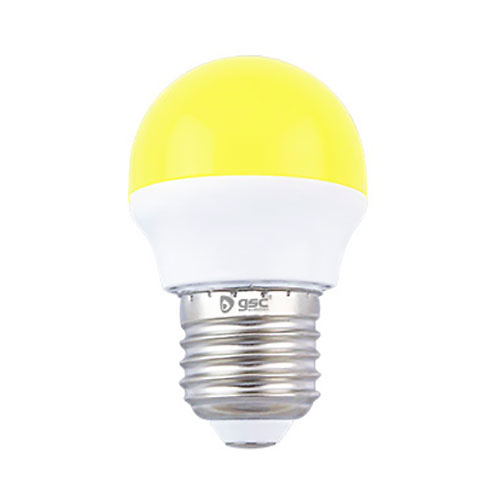 Bombilla esferica LED 2W E27 amarillo GSC 