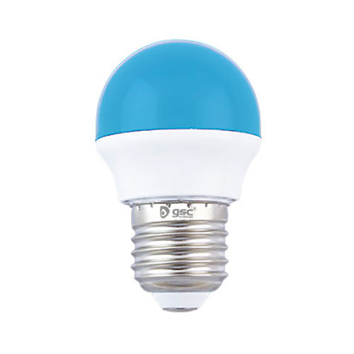 Bombilla esferica LED 2W E27 azul GSC 