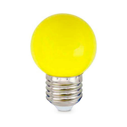 Bombilla esferica decorativa LED 1W E27 SMD amarillo GSC 