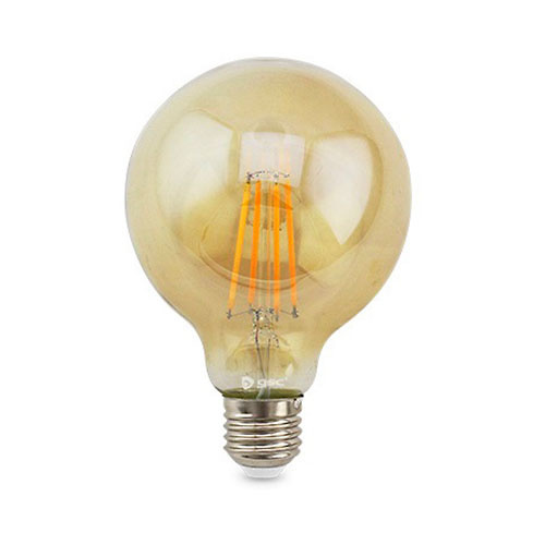 Bombilla filamento globo vintage decorativa LED 7W E27/G125 GSC 