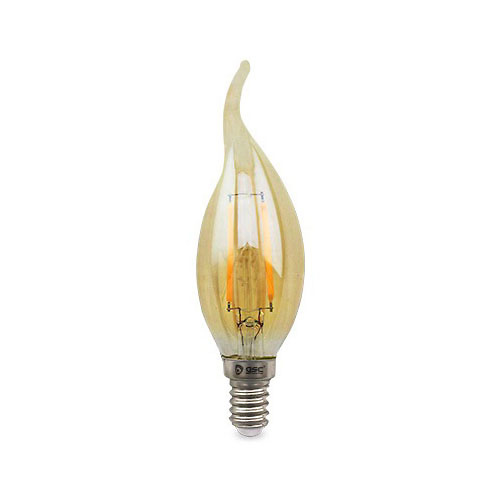 Bombilla filamento vela vintage decorativa LED 4W E14 soplo de viento GSC 