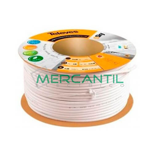 cable-coaxial-2127-1 Cable Coaxial PVC Clase A TELEVES - 100 Metros