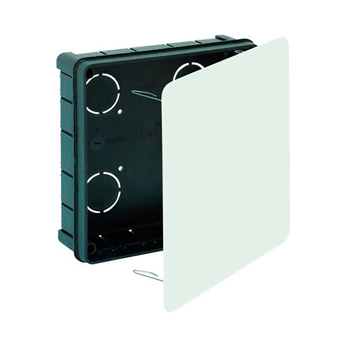 caja eléctrica empotrar-solera-320 Caja de conexiones empotrar 200x200x65 IP40 Solera. Mercantil Eléctrico