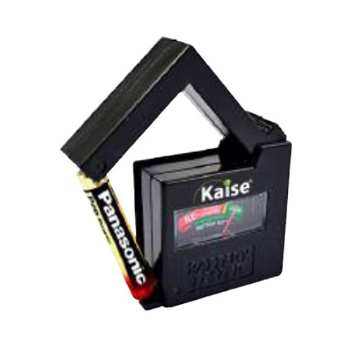 Comprobador de capacidad de baterías y pilas BT1 Kaise Comprobador de pilas Kaise de 1,5V y 9V Tipo D/C/AA/AAA/6F22 y Boto?n 1,5V.