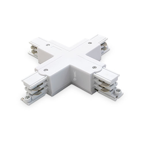 Conector forma 3 vias para foco carril LED blanco GSC 