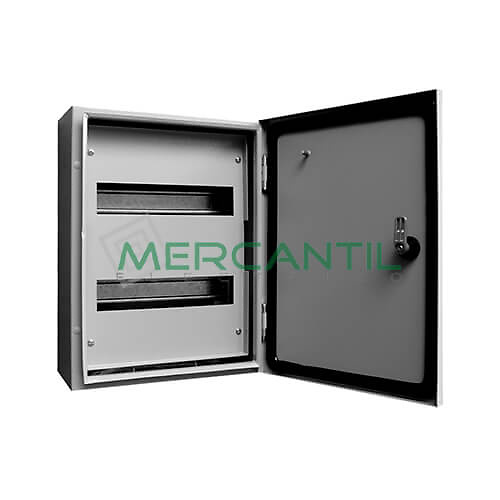 Caja Estanca Exterior Electrónica IP65, 2 Modulos Caja Cuadro