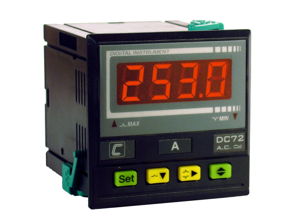 DC72B A (10A), Instrumentación digital: Amperímetro - Indicador de proceso DC72B A (10A), Instrumentación digital: Amperímetro - Indicador de proceso
