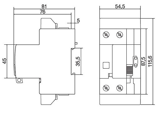 Interruptor diferencial autorearmable TIPO B CIRCUTOR RECB4 4 POLOS 40A  300ma P26G23.