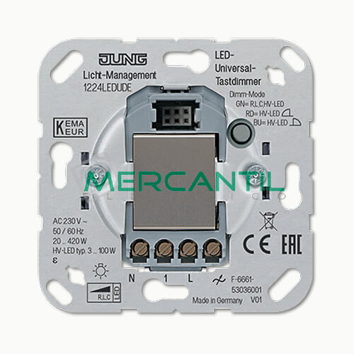 Dimmer de Tecla Sensora para Cargas LED LS990 JUNG 