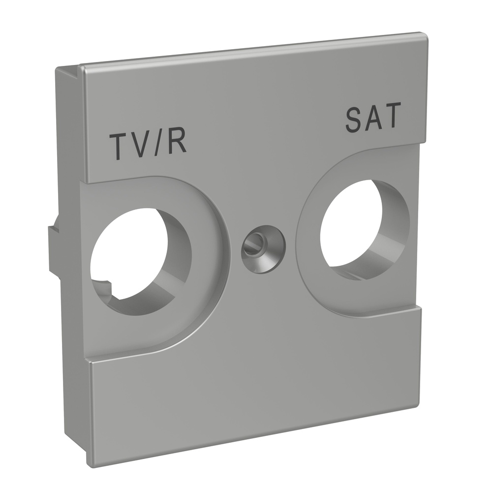 Frontal universal Classia para bases de televisión TV/R-SAT - Aluminio - 2 módulos 