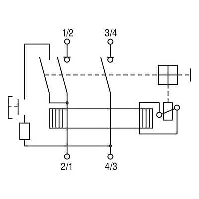 conexiones diferencial 607105 Interruptor Diferencial 2 Polos 25A BP Sector Residencial GENERAL ELECTRIC.