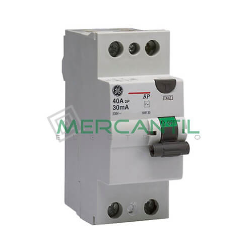 diferencial-2p-607106 Interruptor Diferencial 2Polos 40A BP Sector Residencial GENERAL ELECTRIC