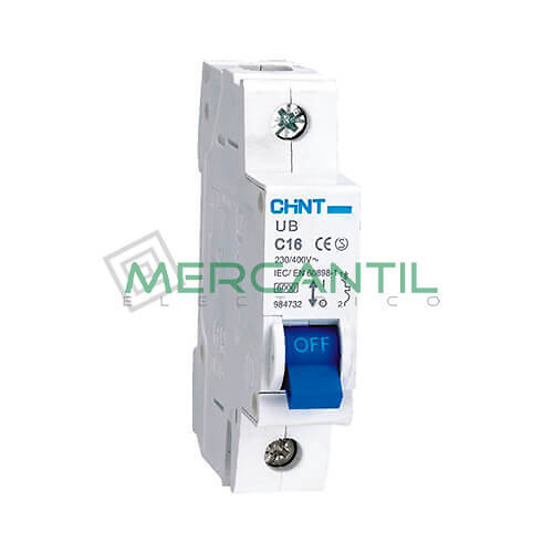 magnetotermico chint UB-1-40C Magnetotérmico 1P 40A Sector Terciario CHINT