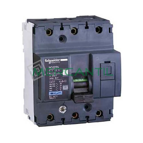 magnetotérmico-3p-ng125n-18637 Interruptor Magnetotérmico 3P 40A NG125N Sector Industrial SCHNEIDER ELECTRIC.