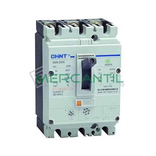 interruptor caja moldeada NM8-125S-3P-100A Interruptor de Caja Moldeada Electromecanico 3P 100A